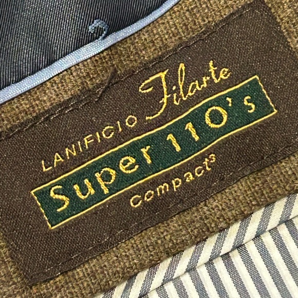 Tailorbyrd Collection | Men's Wool Blazer Size 44L Super 110’s Sportcoat - Picture 7 of 9